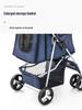 Foldable Lightweight Pet Stroller for Cats and Dogs - Four-Wheeled Design
