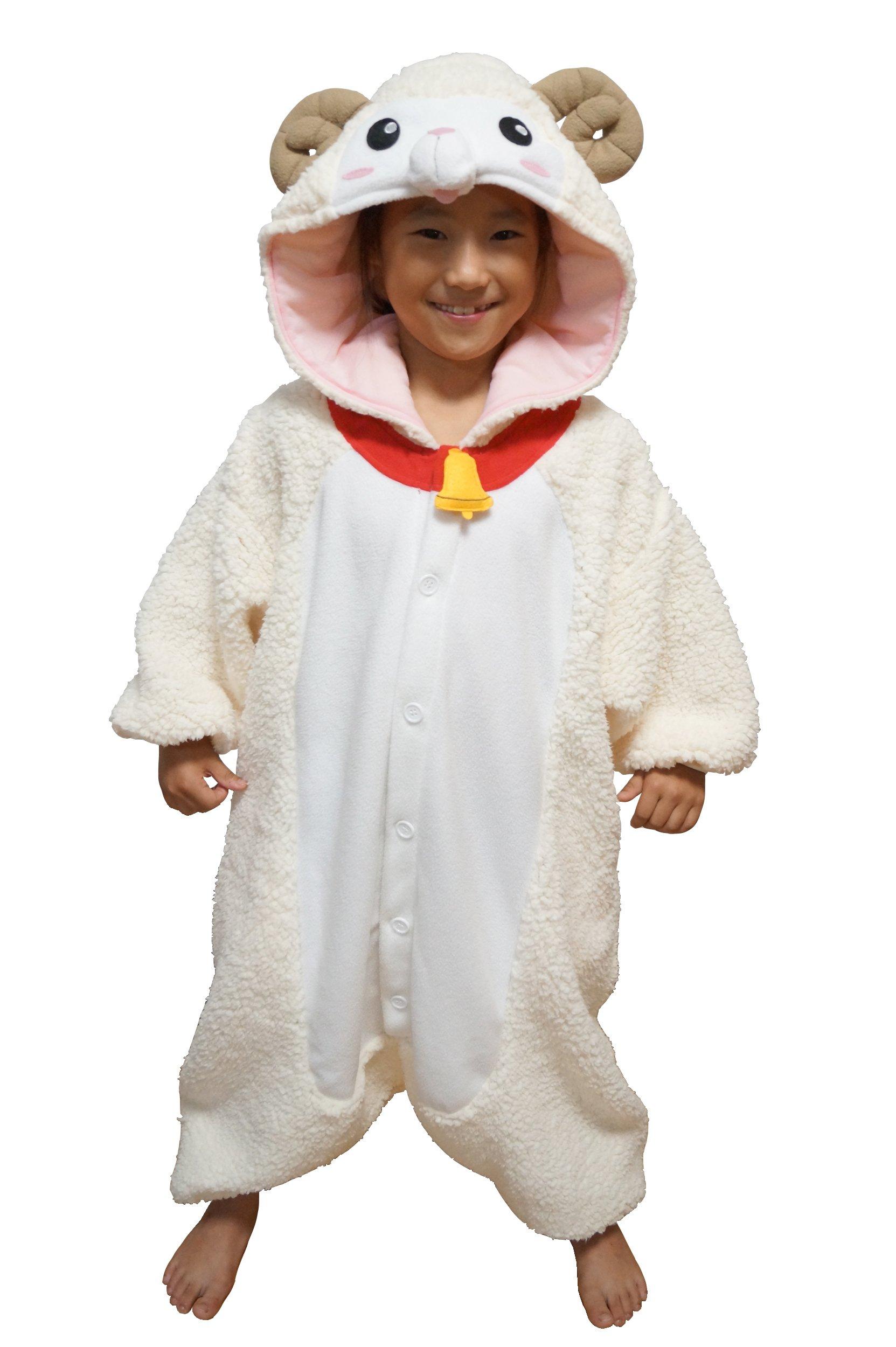 

SAZAC Флисовый Кигуруми Овечка для детей, 130см, 2796H