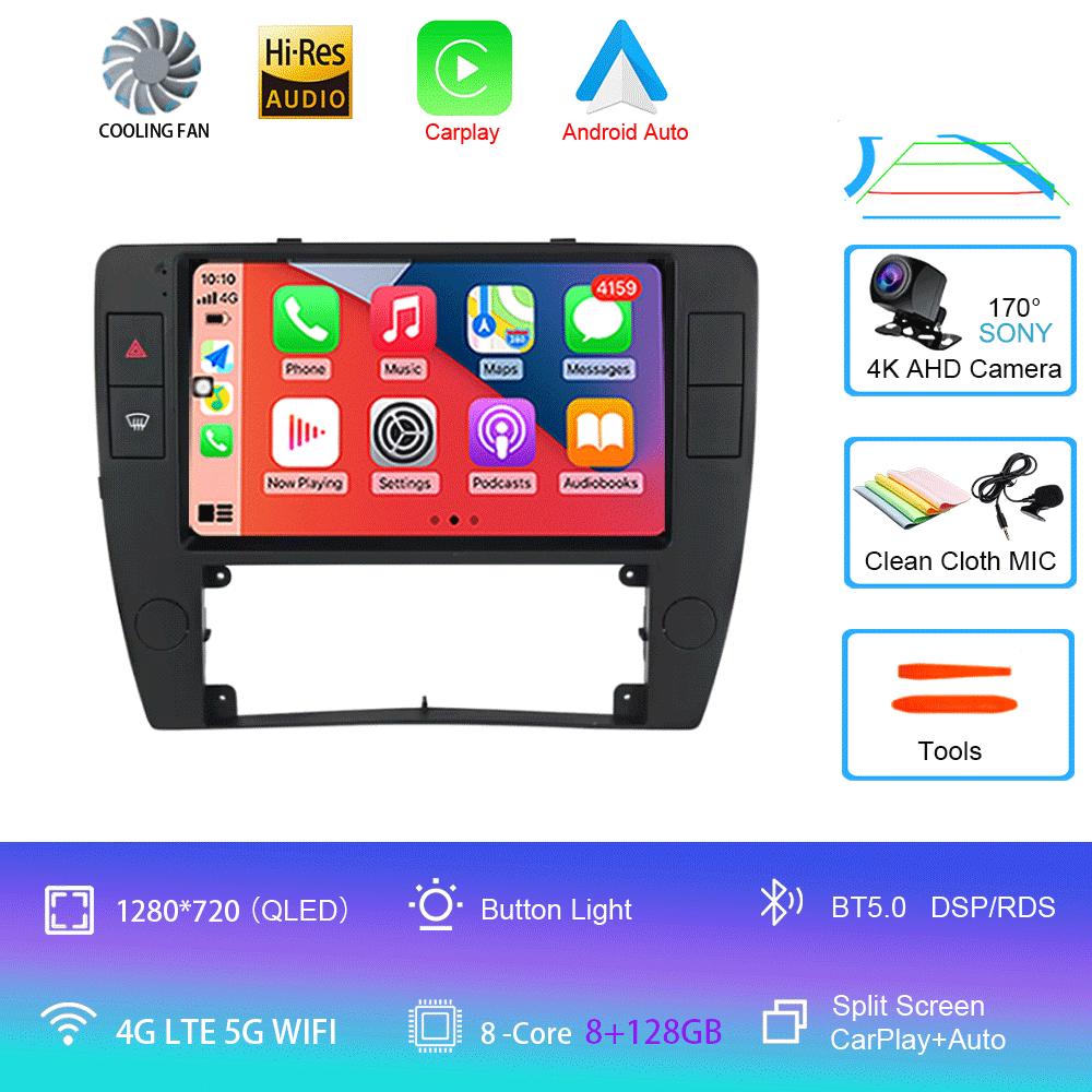 Android 14 For Volkswagen Passat B5 2000 - 2005 Car Radio Multimedia Video Player Navigation GPS 5G WIFI Carplay Auto 360 Camera
