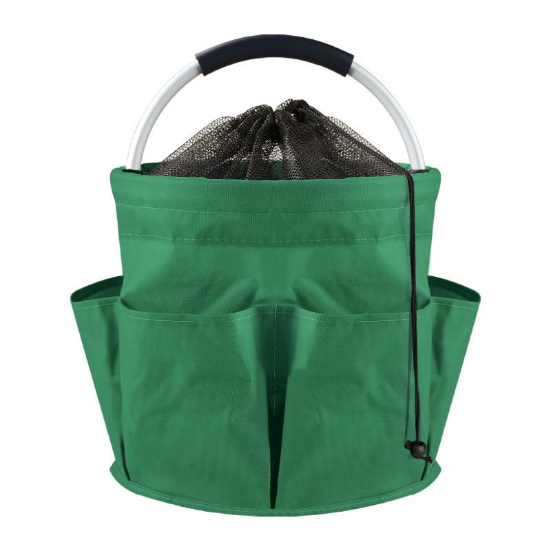 Lightweight Foldable Beach & Picnic Basket - Portable Handheld Storage and Wash Bag