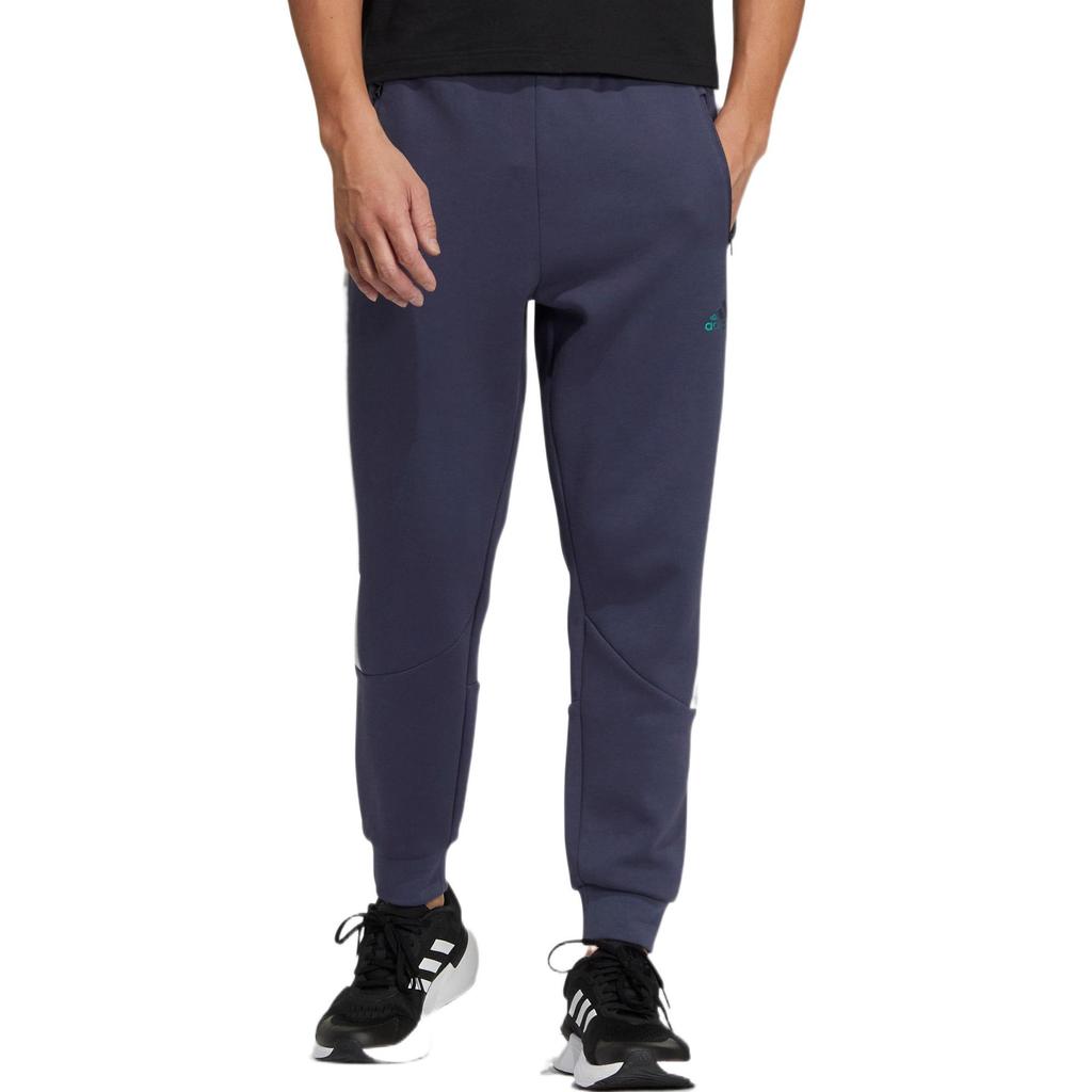 adidas Knitted Sweatpants Men's Blue Moderate Cuffed Pants HM2988