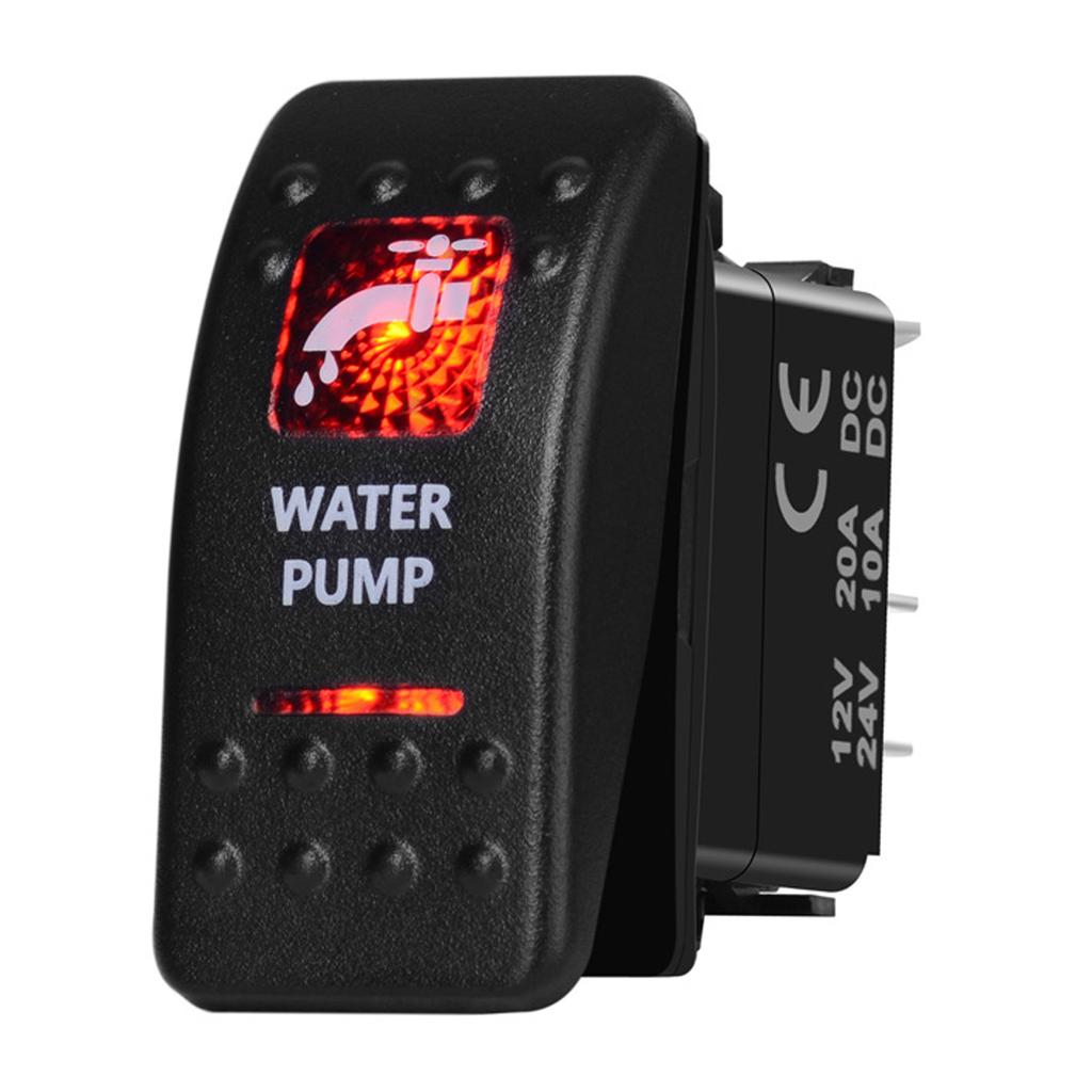12V Led Boat Switch Red Light Car Switch Waterproof ON OFF/ ON OFF ON / Momentary for Carling NARVA Contura Truck Bus Off Road