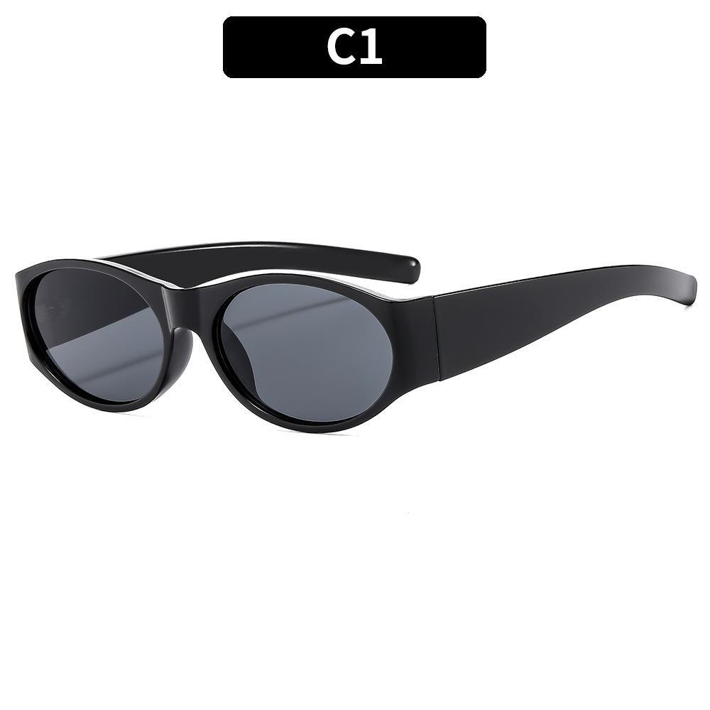 Retro Küçük Oval Çerçeveli Güneş Gözlüğü Kadın Moda Siyah Güneş Gözlüğü Moda Erkek Güneş Gözlüğü Gözlük UV400 Oculos De Sol