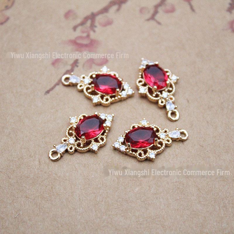 

Подвеска из стекла с цирконием. Аксессуары для сережек, шпилек, ожерелий и гирлянд своими руками. 18*12mm without clasp [No.10]