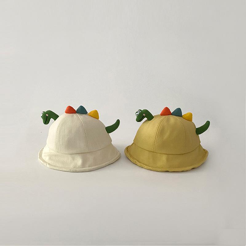 Niedlicher Dinosaurier Baby Fischerhut Frühling Sommer UV-Schutz Jungen Mädchen Fischerhut Outdoor Reise Sonnenschutz Kinder Sonnenhut