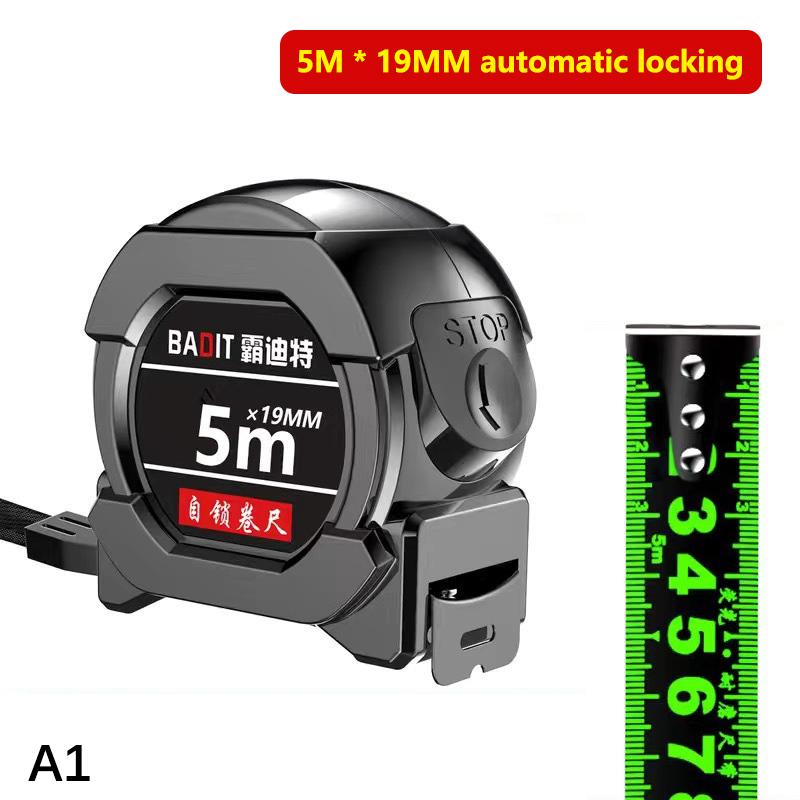 

5 м Светящаяся Автоматическая Блокирующая Рулетка Высокоточная Метрическая и Имперская Утолщенная Износостойкая Телескопическая Рулетка