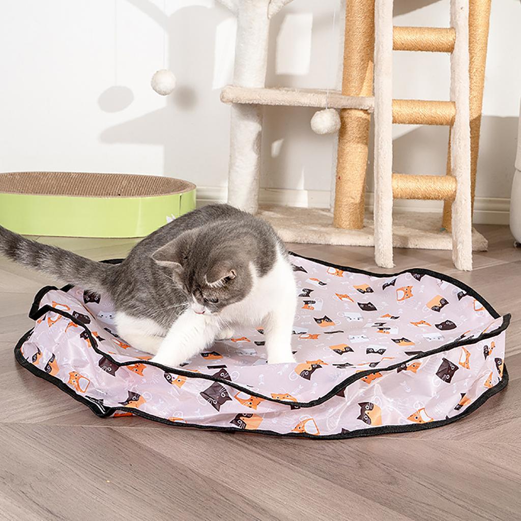 Interactive Cat Toys Ball Cover Kit Fast Rolling In Pouch Hide and Seek Kitten Toy Motion Activated Interactive Indoor Cat Toy
