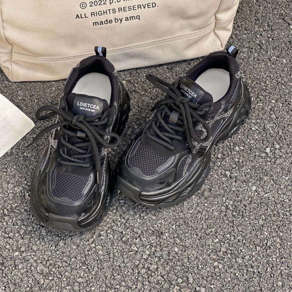 Paris retro German training shoes women's shoes 2025 new lace-up casual shoes platform Internet celebrity popular sports shoes dad shoes