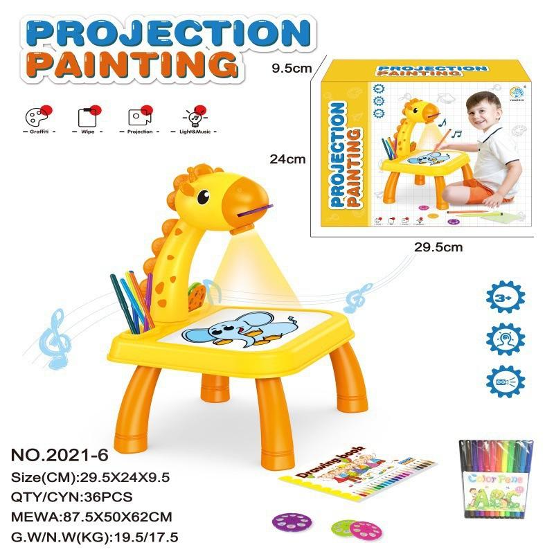 Drawing Projector for Kids with Colored Pencils & Slides – Fun Educational Gift for Ages 3+