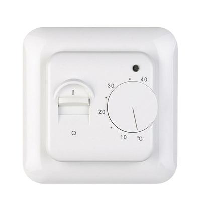 16A 220V Mechanical Knob Thermostat Manual Floor Heating Cable Thermostat Infrared Heater With External NTC Sensor Probe
