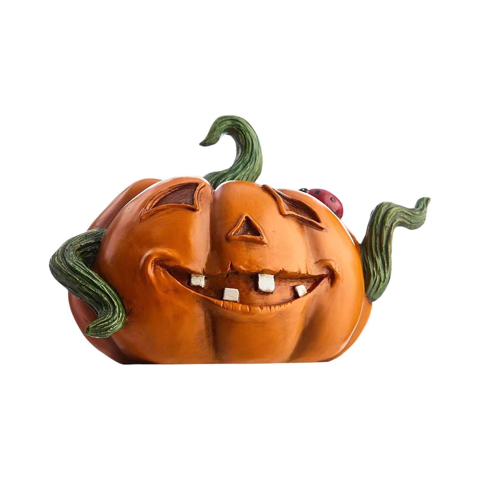 

Pumpkin Head Garden Atmosphere Funny Resin Ornaments One Size