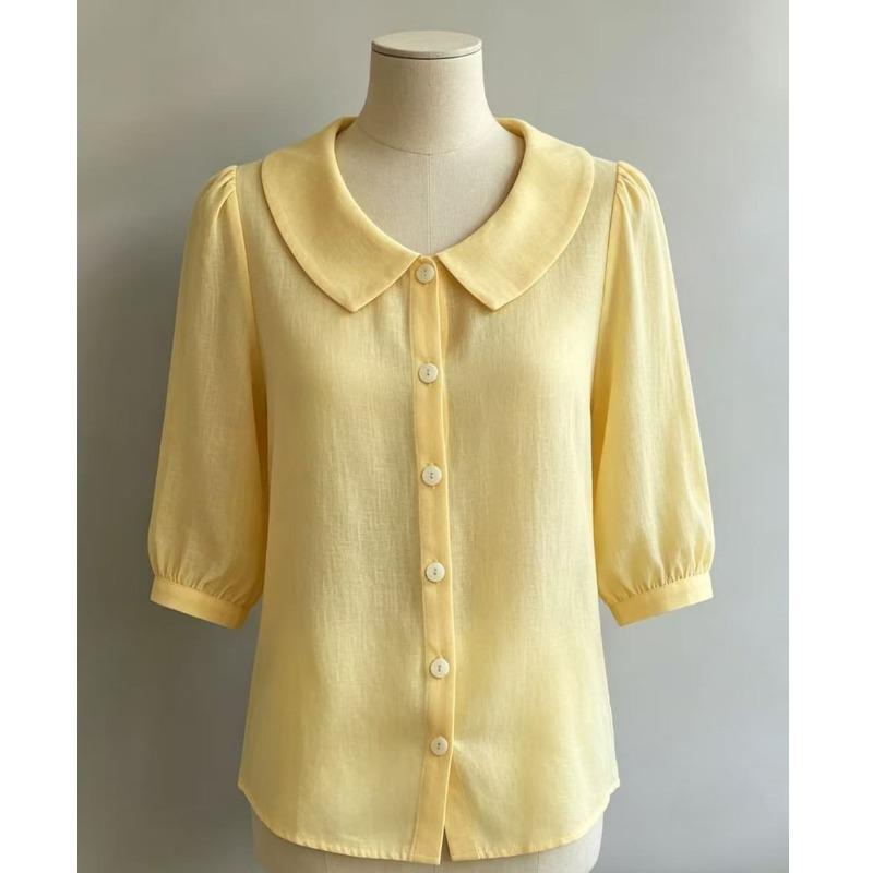 JPNTKY Women's Fashion Casual Short Sleeve POLO Neck Blouses & Shirts