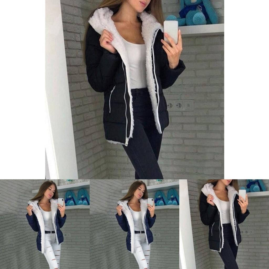 Elegante Damenmode Winter Dicke Mäntel mit langem Ärmel und warm gefüttertem Design