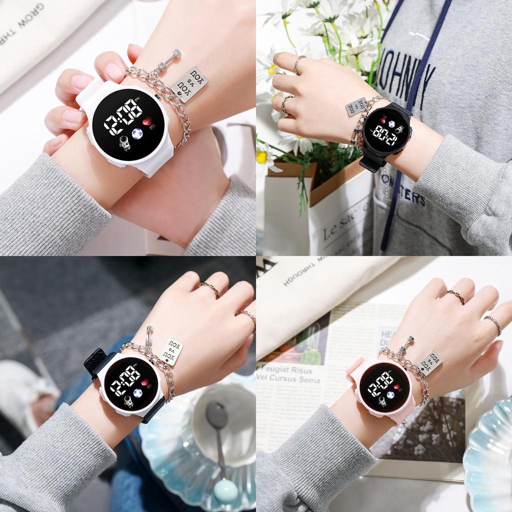 Popular And Stylish Round Electronic Watch For Children With Space Man Design High Tech And Trendy