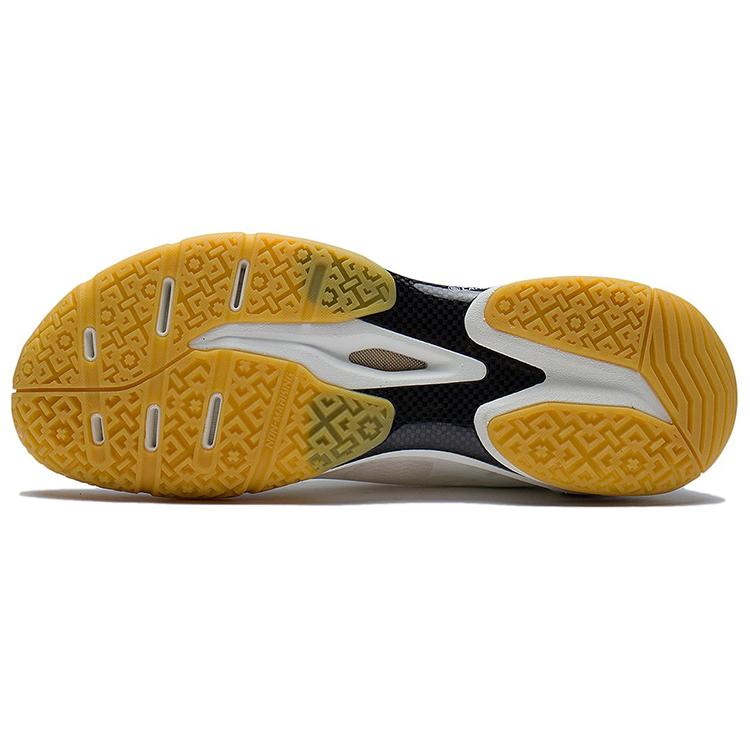 New LINING Sprint Pro Badminton Shoes Unisex Low Top Standard White/Black AYAS012-4