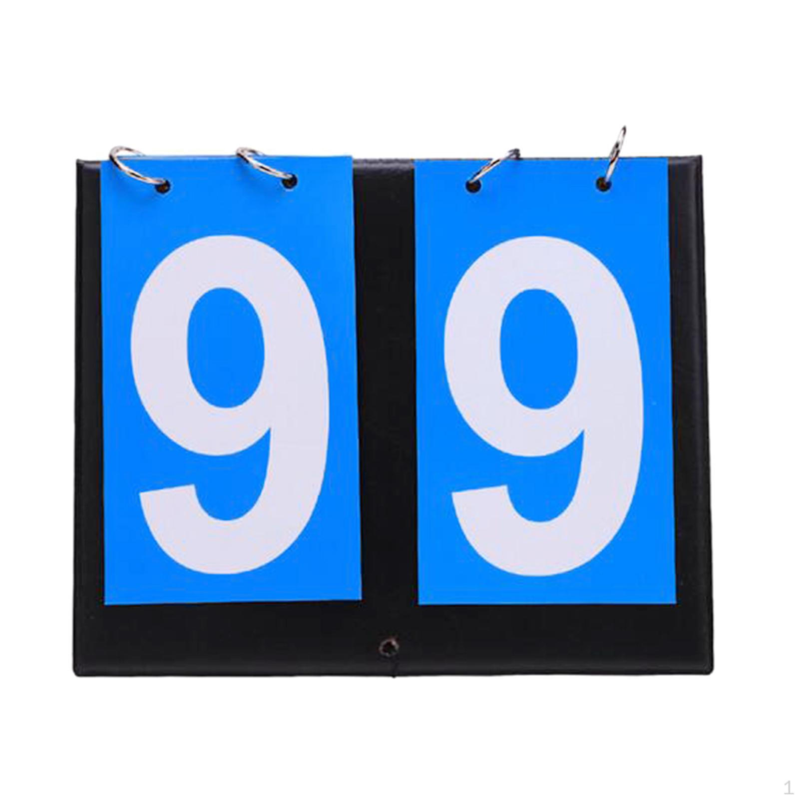 

2 Digit Scoreboard, Sports Score Marker for Basketball, Indoor And Outdoor Sports, Basketball Blue