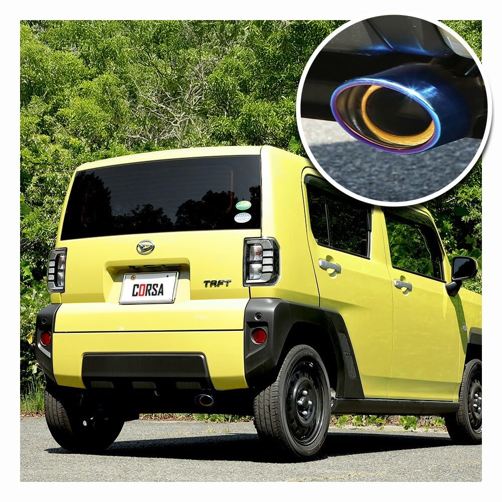 CORSA Tuft Compatible Muffler Cutter, Single Piece, Silver, Mirror Surface, Round, Round, Fall Prevention,