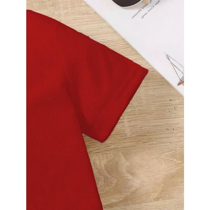 Baby Spotted Green Dinosaur Print Crewneck Summer Casual Short Sleeve T-Shirt