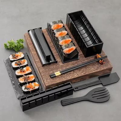 Multifunctional Sushi Maker Kit Complete Sushi Moulds Sushi Making Kit Rice Roll DIY Kitchen Set Suitable for Beginners