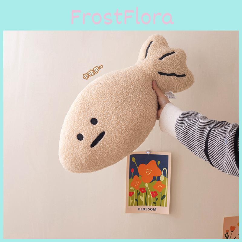 Fish Shaped Plush Toy Cartoon Stuffed Animal Doll Bedroom Decoration Kids Gift