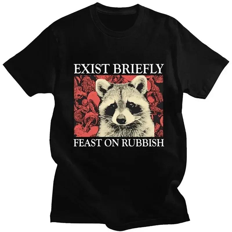 Japanese Style Dragon Raccoon Print T Shirt Harajuku Retro High Quality Cotton Short Sleeve Oversized Unisex Unisex Classic T-shirts
