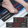 4Pcs Carbon Fiber Car Door Sill Protector Threshold 3D Stickers For Sportage Rio 3 4 Ceed JD Picanto Soul Stonic Niro K5