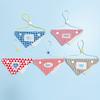 Pet Wet Wipes - Cat Checkered Triangular Towel Doll Universal Model Adjustable Mesh Doggy Bib