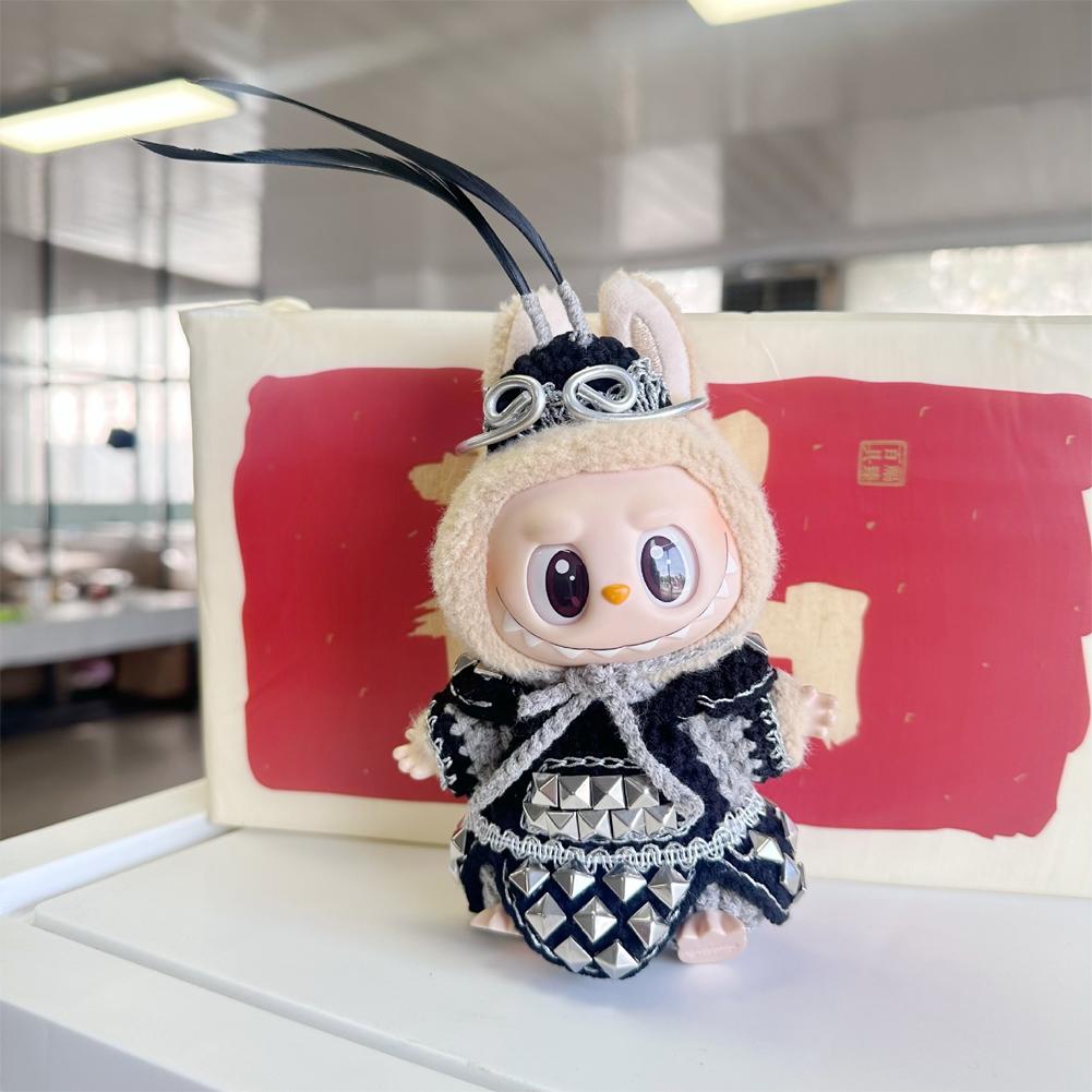 

Ручное вязание Одежда для куклы Вуконга Одежда для куклы для плюшевого наряда Лабубу Аксессуары Сочетание цветов Милая Изысканная одежда для куклы 02#