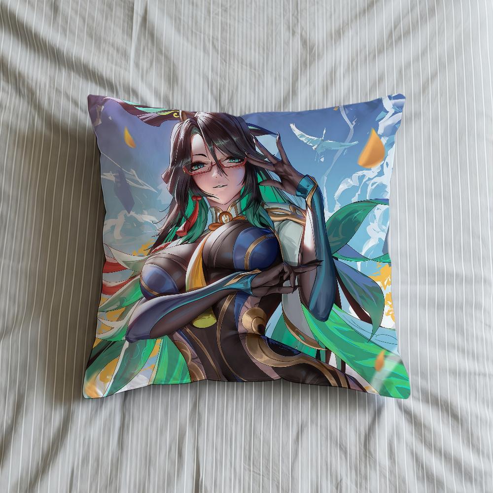 

Cushion Cover Soft Case For Sofa Living Room Impact Home Comfortable Office Decor Xianyun Protective Pillow Genshin Covers 30cmx30cm