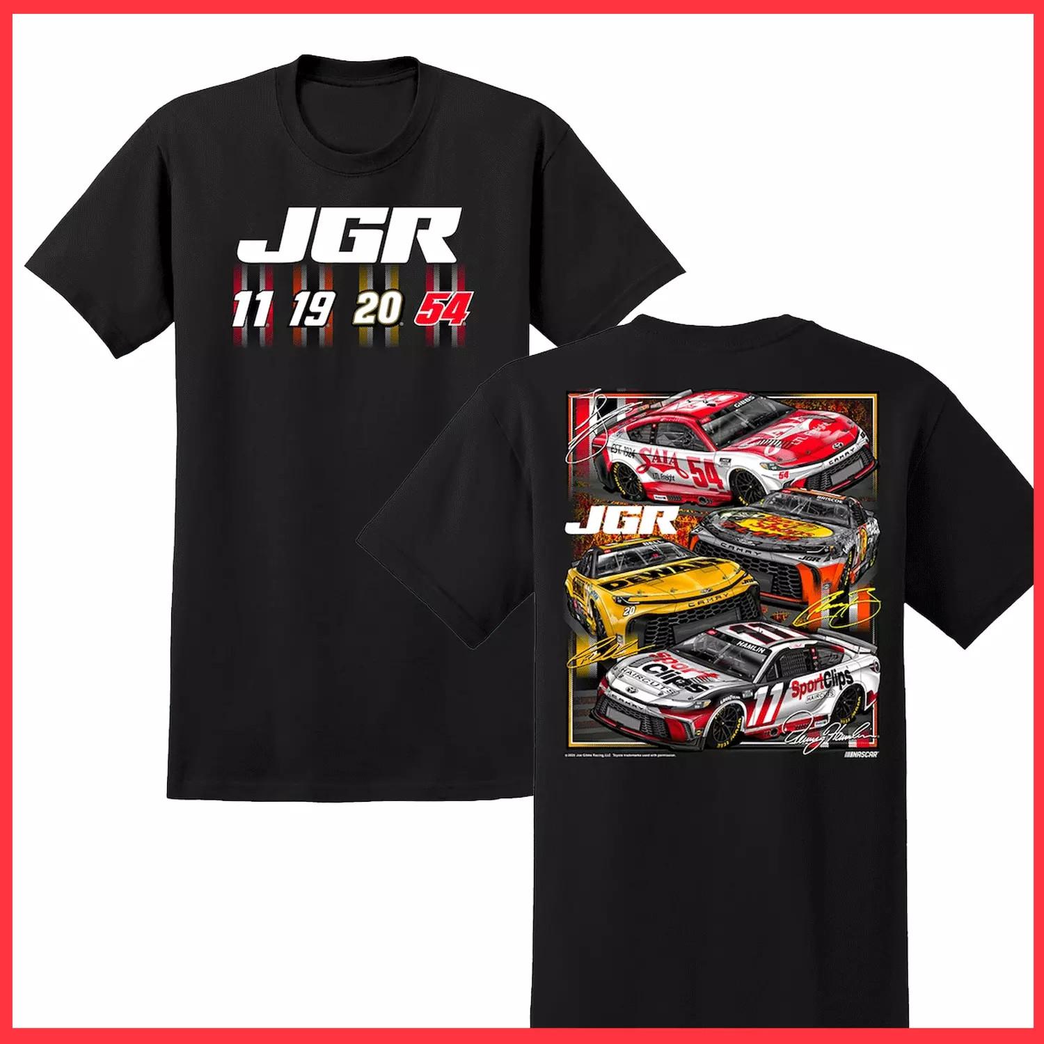 Joe Gibbs Racing Joe Gibbs Racing Team Collection Black Car T-Shirt XXXXL