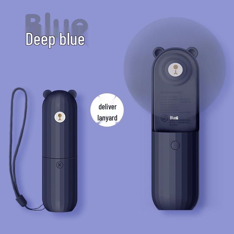 Airmate Portable USB Rechargeable Handheld Silent Fan with Long Battery Life 2000mAh, 21h
