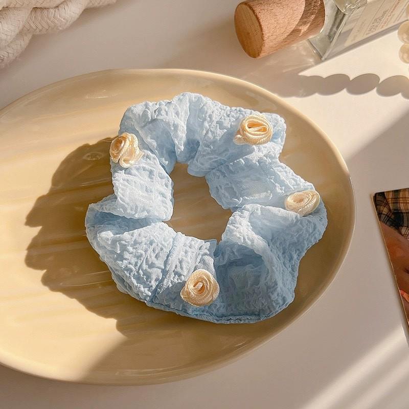 2025 Striped Ball Head Hair Tie: Large Intestine Style for High Ponytails