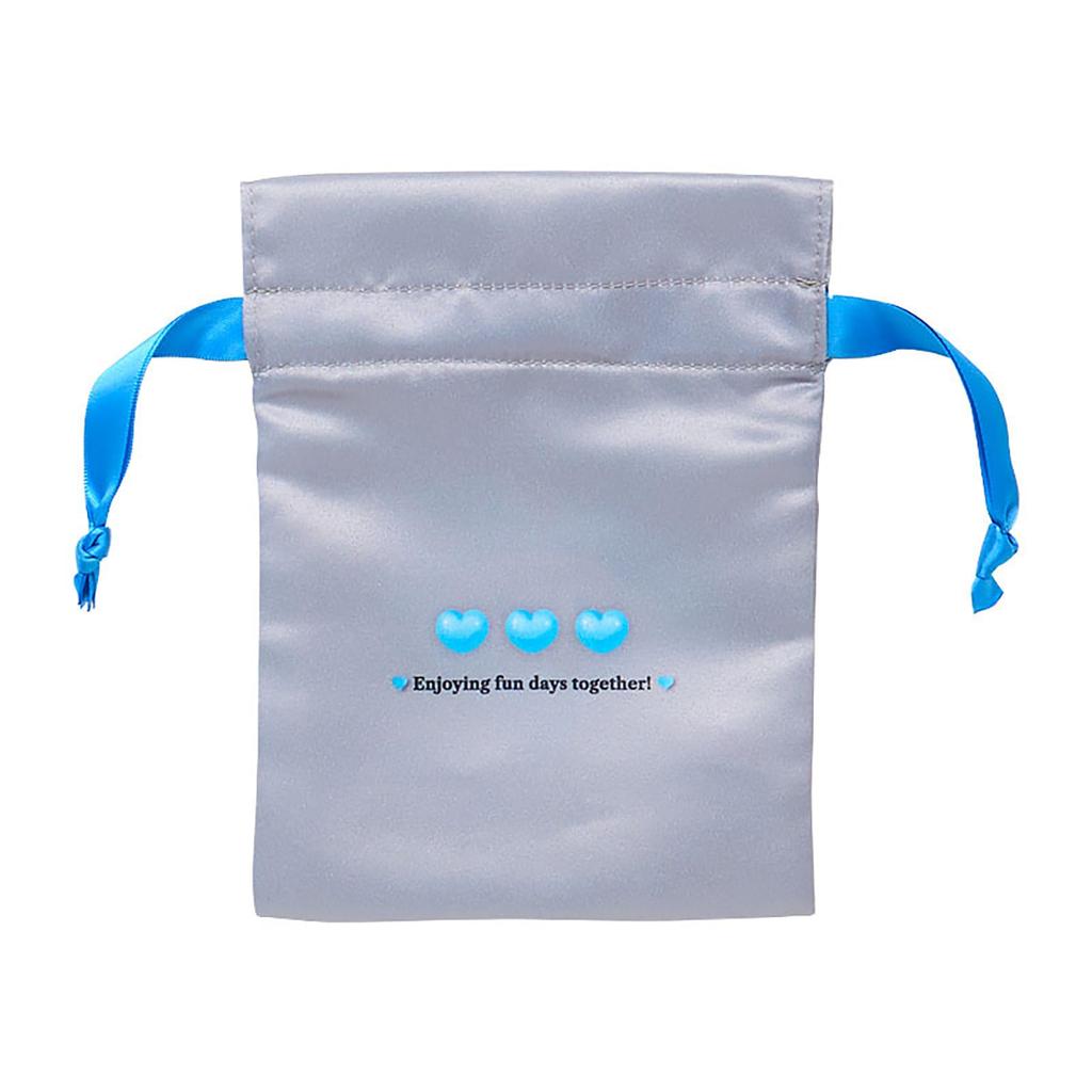 Sanrio Set of 2 Drawstring Bags Animal Cinnamoroll Polyester 071731 (SANRIO) (Monotone Design)