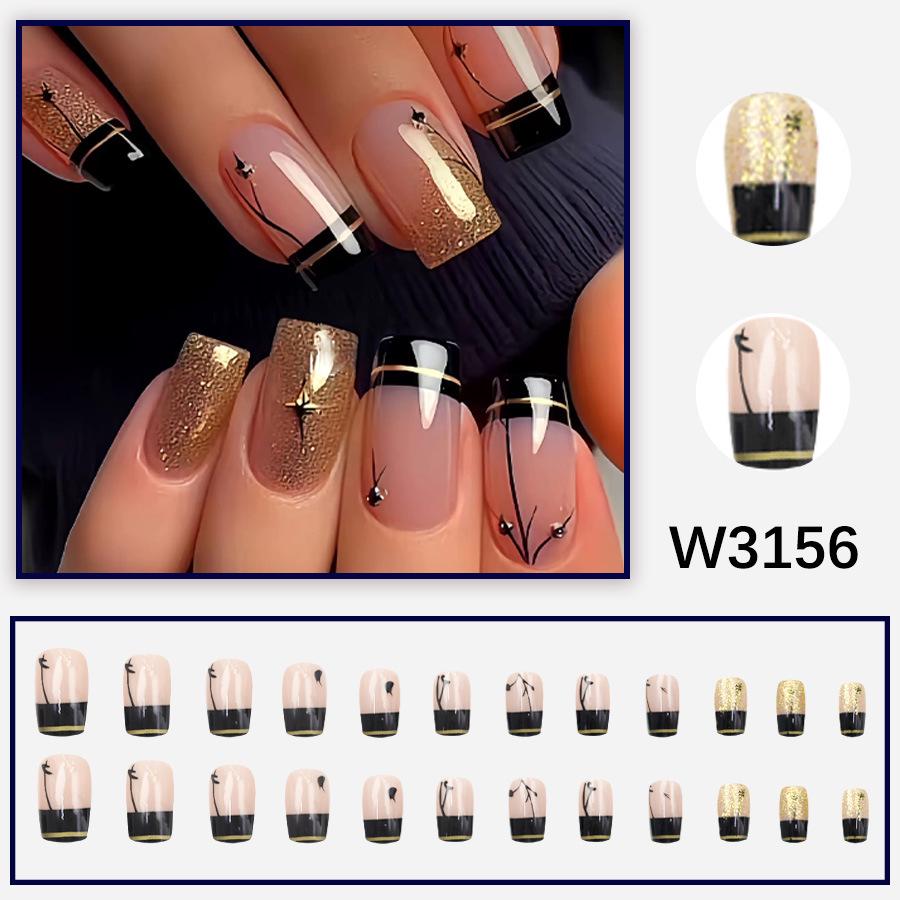 European & American Whitening Daily Wear Nail Art - Medium-Long Style
