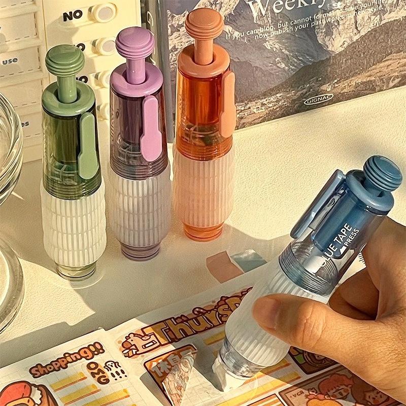 The New Pen-type Dot Adhesive with High Appearance Level High Viscosity and Replaceable Core Correction Tape Type Dot Double-sided Tape for Students