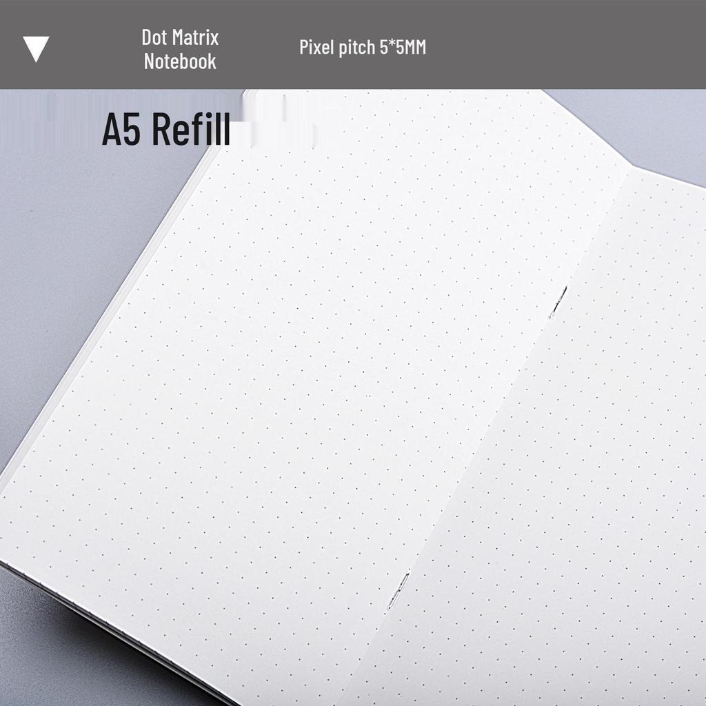 A5 Travel Planner Refill: Dot Grid Passport-Size Monthly Notebook Pages