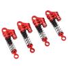 4pcs RC Shock Absorbers Red Aluminum Alloy High Elastic Spring Metal Shock Absorbers for Scx24 for