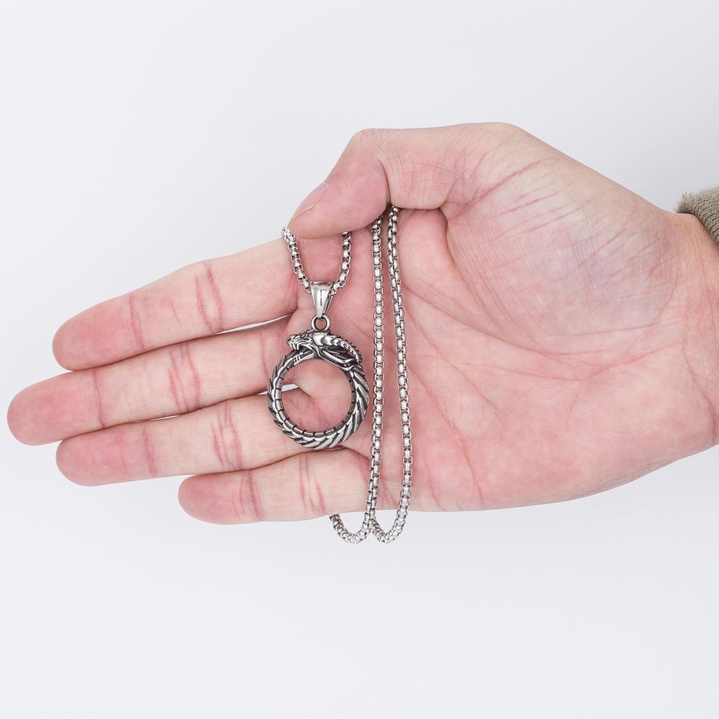 Supply Jewelry, Personality Trend Domineering Men'S Pendant Dragon Necklace, Sweater Chain Necklace High Sense