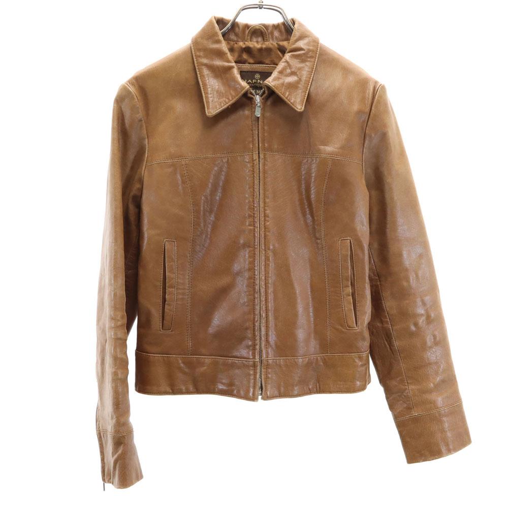 NAF NAF Buffalo leather jacket M Brown Women Used