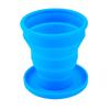 Portable Silicone Retractable Folding Cup with Lid Outdoor Telescopic Collapsible Drinking Cup Travel Camping Water Cup