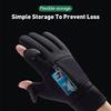 Winter Gloves for Fishing 2 Finger Flip Waterproof Windproof Touch Screen Men Women Warm Thermal Fish Angling Gloves Accessory