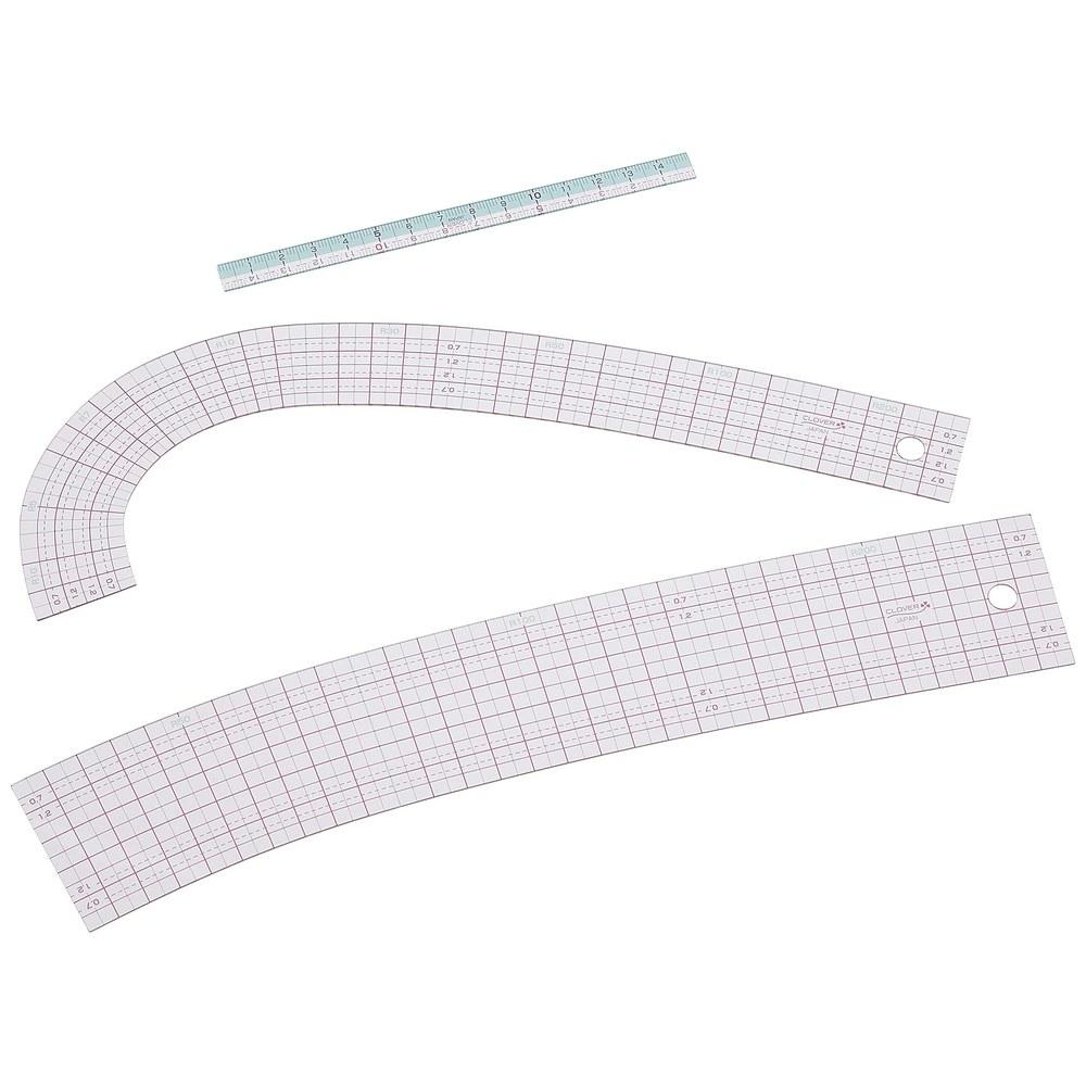 Clover Curve Ruler with Mini Ruler 25-051 Sewing Tool