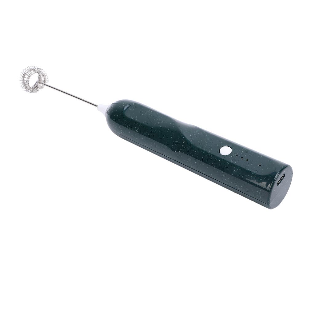 Rechargeable Milk Frother Handheld Milk Frother Wand With 2 Whisk Attachments Electric Whisk Drink