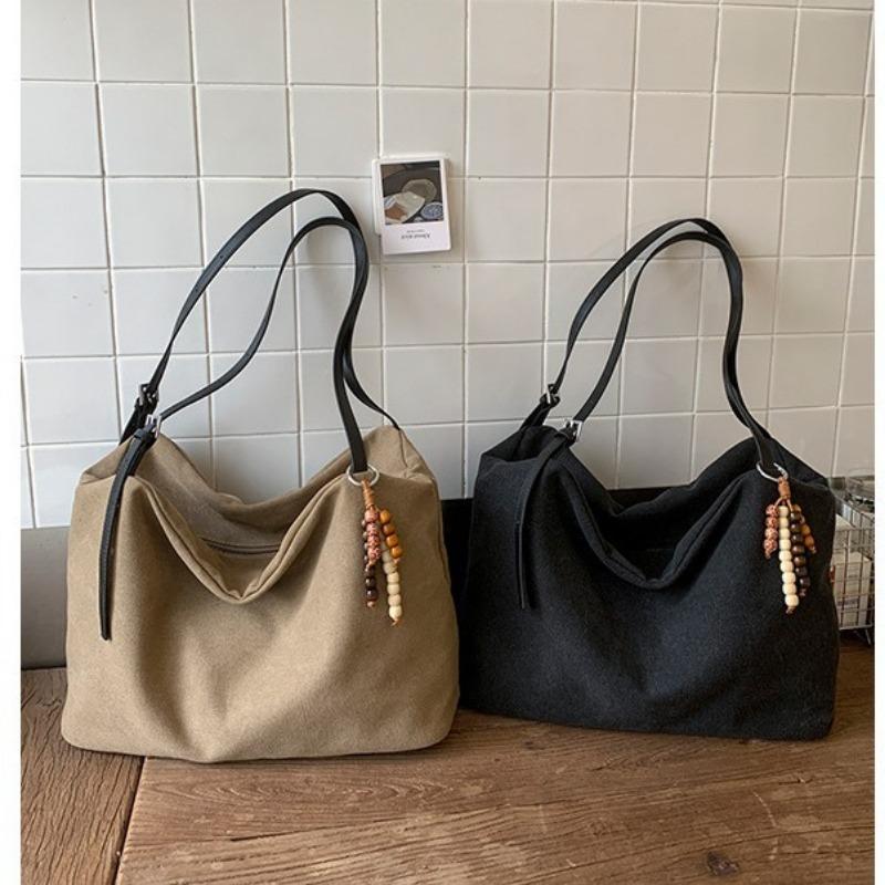 Retro Lazy Wind Large Capacity Shoulder Bag New Niche Underarm Bag Simple Casual Tote Bag