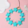 Cute Cartoon Star Pendant Keychain Silicone Colorful Stars Woman Key Chain For  Men Women Bag Charm Accessories Gifts