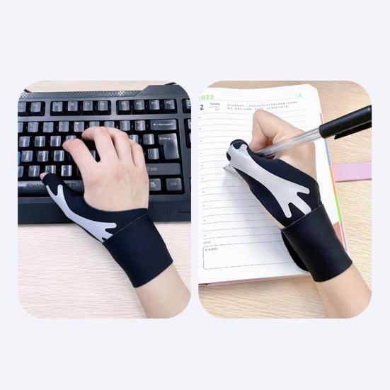 Thumb Wrist Brace Compression Sleeve with Fastener Tape Ultra-thin Breathable Elastic Joint Stabilizing