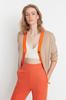 Women's Elegance Style Cardigan Petrol Wide Fit Knitwear Cardigan