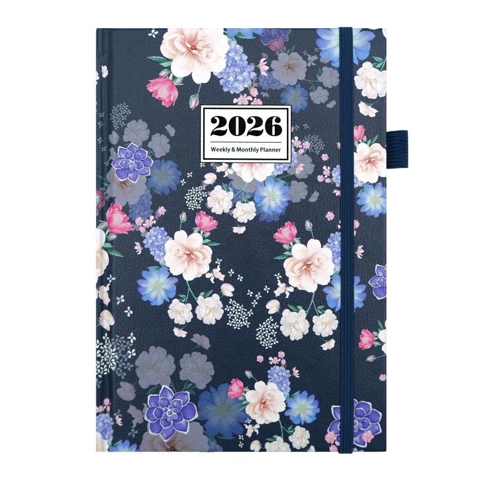 

12 Months A5 Agenda Planning Notebook English Office Work Planner Office Supplies Style D