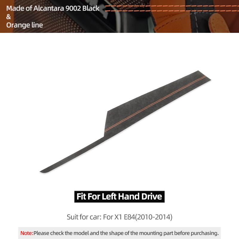 For BMW X1 E84 Made of Alcantara Dashboard Panel trument Trims Strips Performance Stickers Car Interior Tuning Accessories