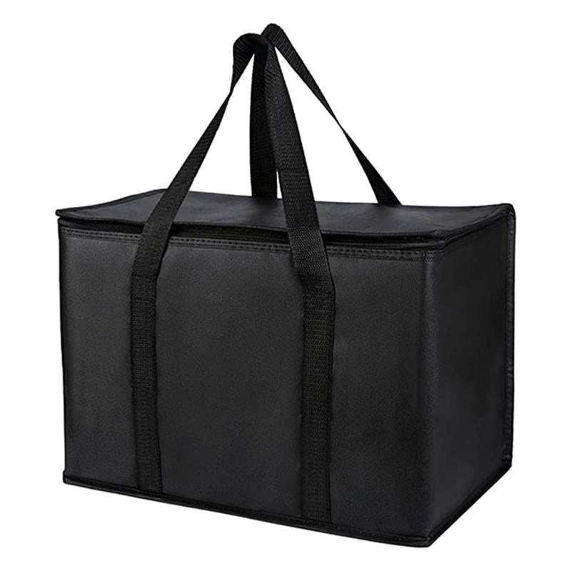 Thermal Lunch Bag Large 65L-70L Hot Cold Duall-Use Lunch Box Insulated  Non-Woven Collapsibles Cooler Bag For Groceries Food